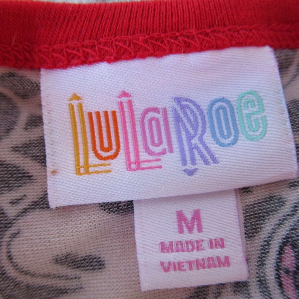 LuLaRoe Mickey Mouse Disney3/4 Sleeve Shirt M - Picture 2 of 7